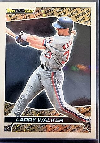 1993 Topps Larry Walker #22 front, cropped to the card