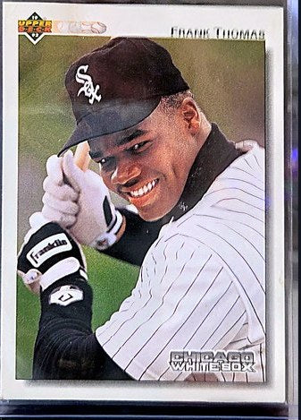 1992 Upper Deck Frank Thomas #166 front, cropped to the card