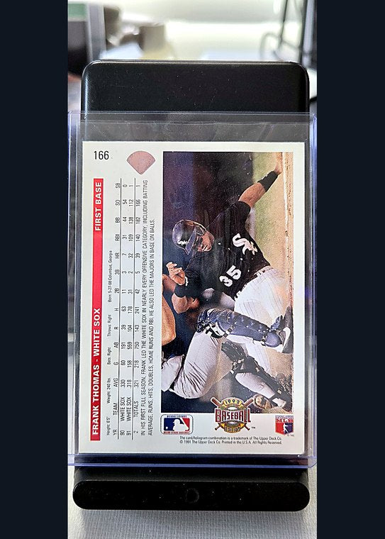 1992 Upper Deck Frank Thomas #166 back