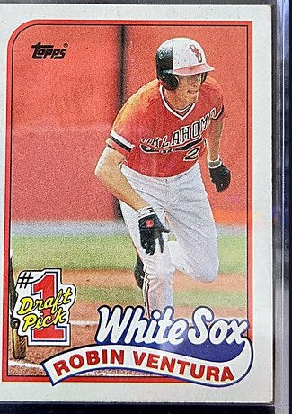 1989 Topps Robin Ventura #764 front, cropped to the card