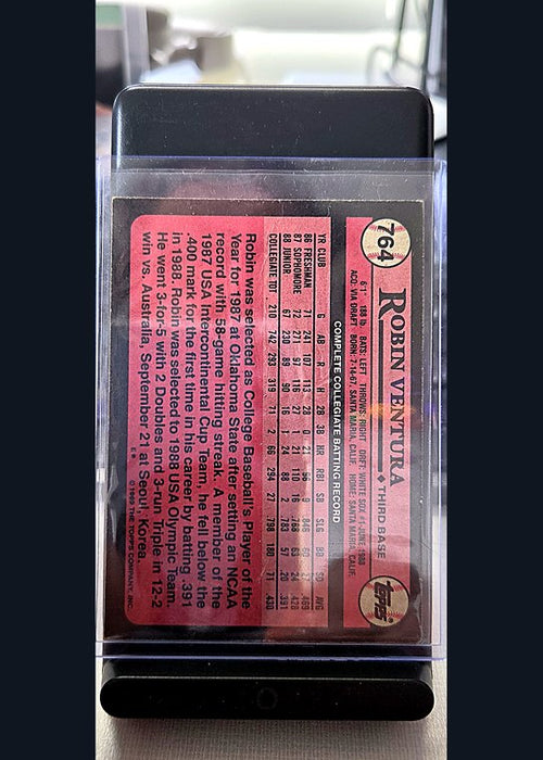 1989 Topps Robin Ventura #764 back