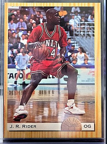 1993 Classic J.R. Rider #4 front, cropped to the card