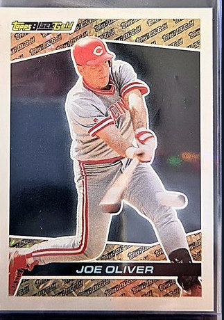1992 Topps Joe Oliver #14 front, cropped to the card