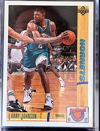 1992 Upper Deck Larry Johnson #R26 front, cropped to the card