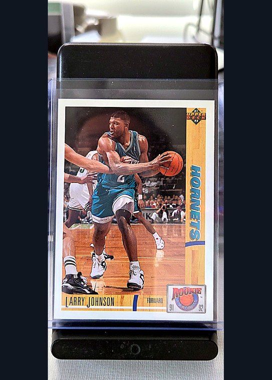 1992 Upper Deck Larry Johnson #R26 front