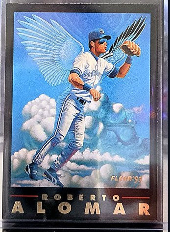 1993 Fleer Roberto Alomar front, cropped to the card