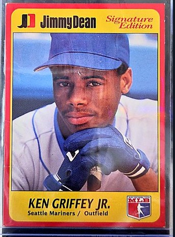 1991 Jimmy Dean Ken Griffey Jr. #2 of 25 front, cropped to the card
