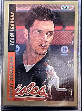 1993 Fleer Brady Anderson #7 of 10 front, cropped to the card