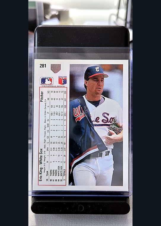 1991 Upper Deck Eric King #281 back