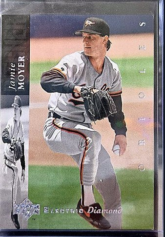 1994 Upper Deck Jamie Moyer #147 front, cropped to the card