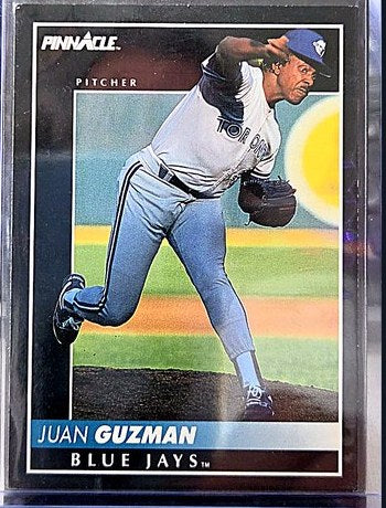 1992 Pinnacle Juan Guzman #183 front, cropped to the card