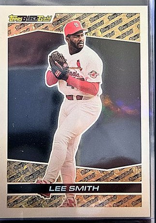 1992 Topps Lee Smith #19 front, cropped to the card