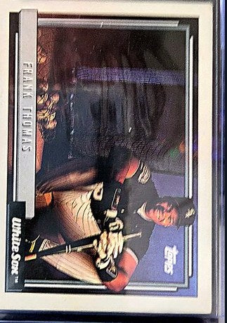 1992 Topps Frank Thomas #555 front, cropped to the card