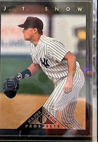 1993 Fleer J.T. Snow #7 of 18 front, cropped to the card